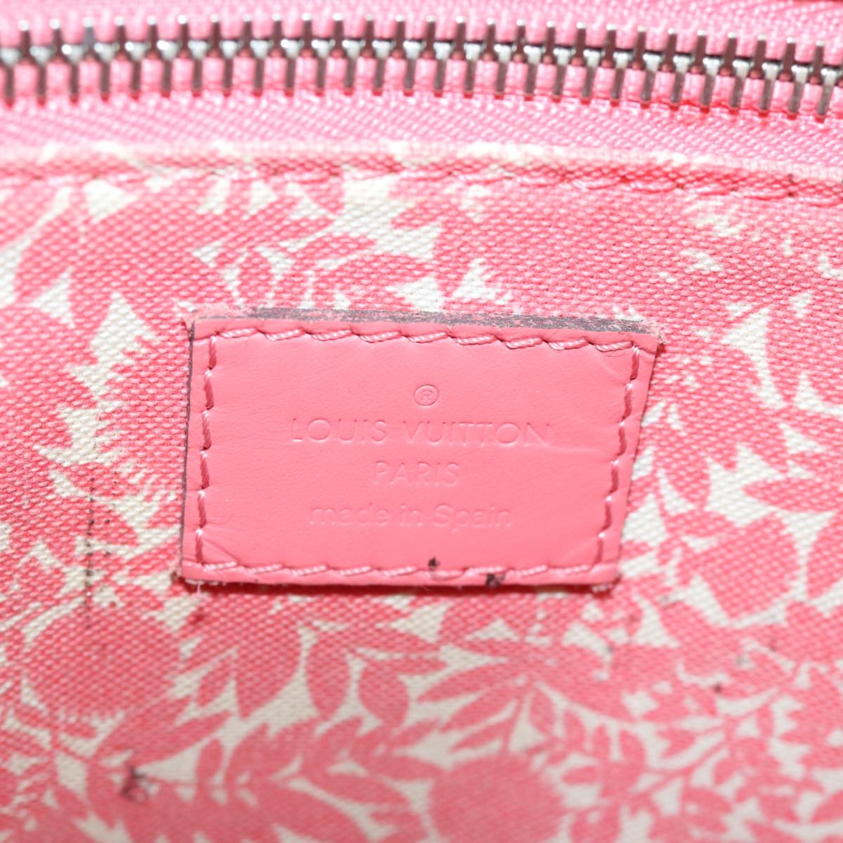 LOUIS VUITTON Cabas MM Tote Bag Canvas Pink Coraille M94502 LV 74101