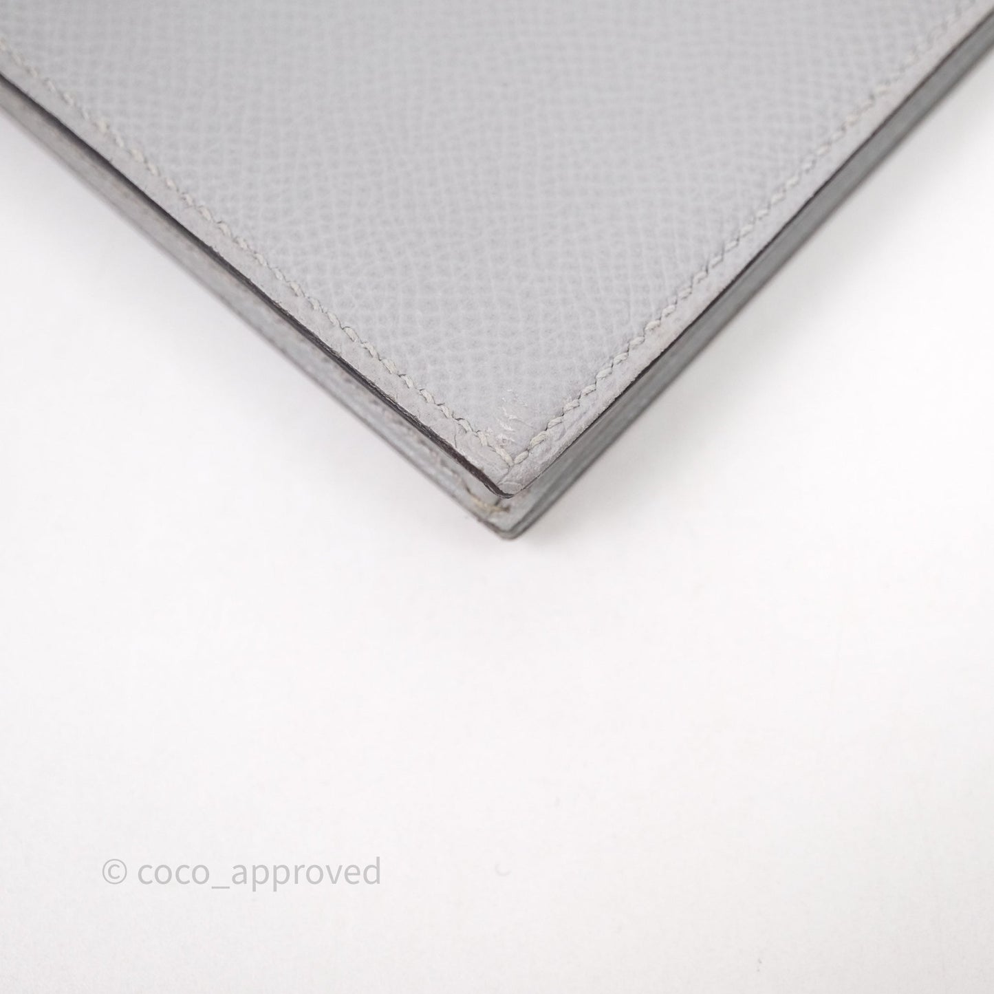Hermès Bearn Long Wallet Gris Epsom Palladium Hardware