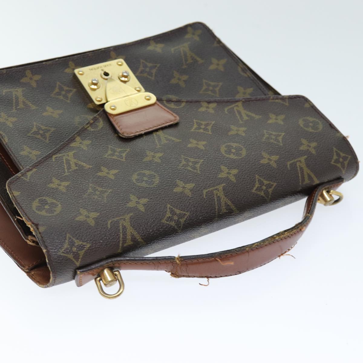 LOUIS VUITTON Monogram Monceau Hand Bag 2way M51185 LV 74124