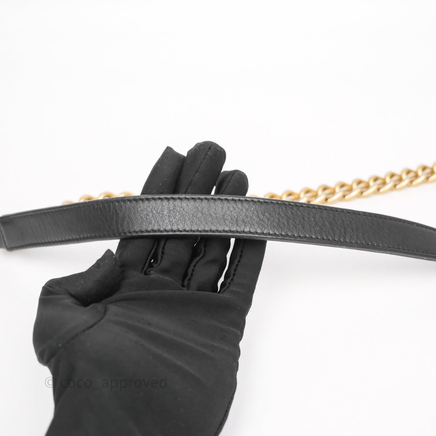 Chanel Small Boy Black Lambskin Aged Gold Hardware