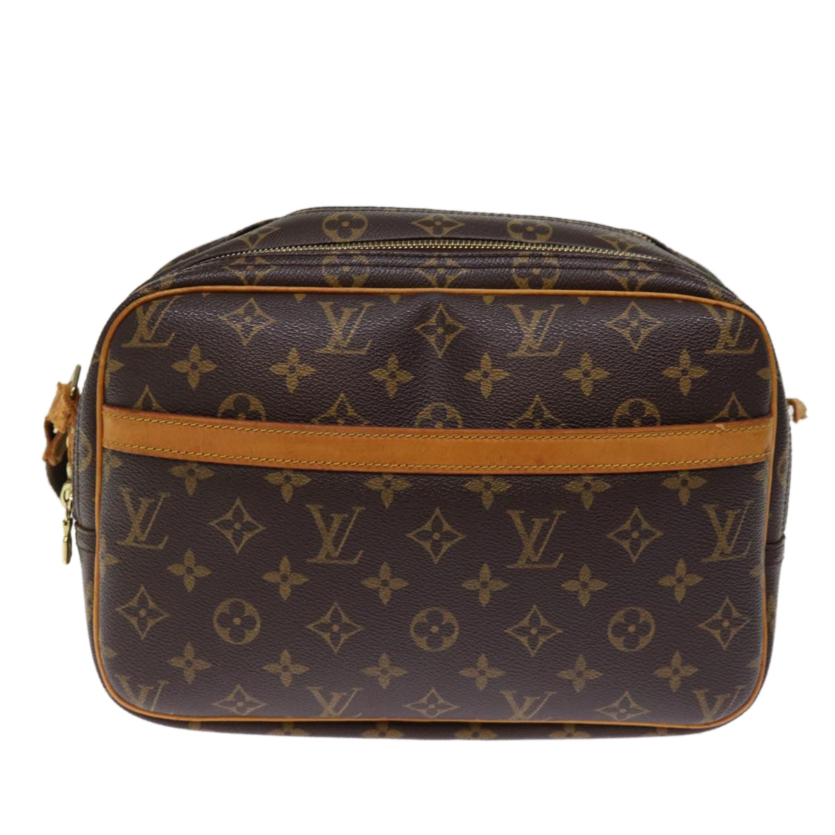 LOUIS VUITTON Monogram Reporter PM Shoulder Bag M45254 LV 74136