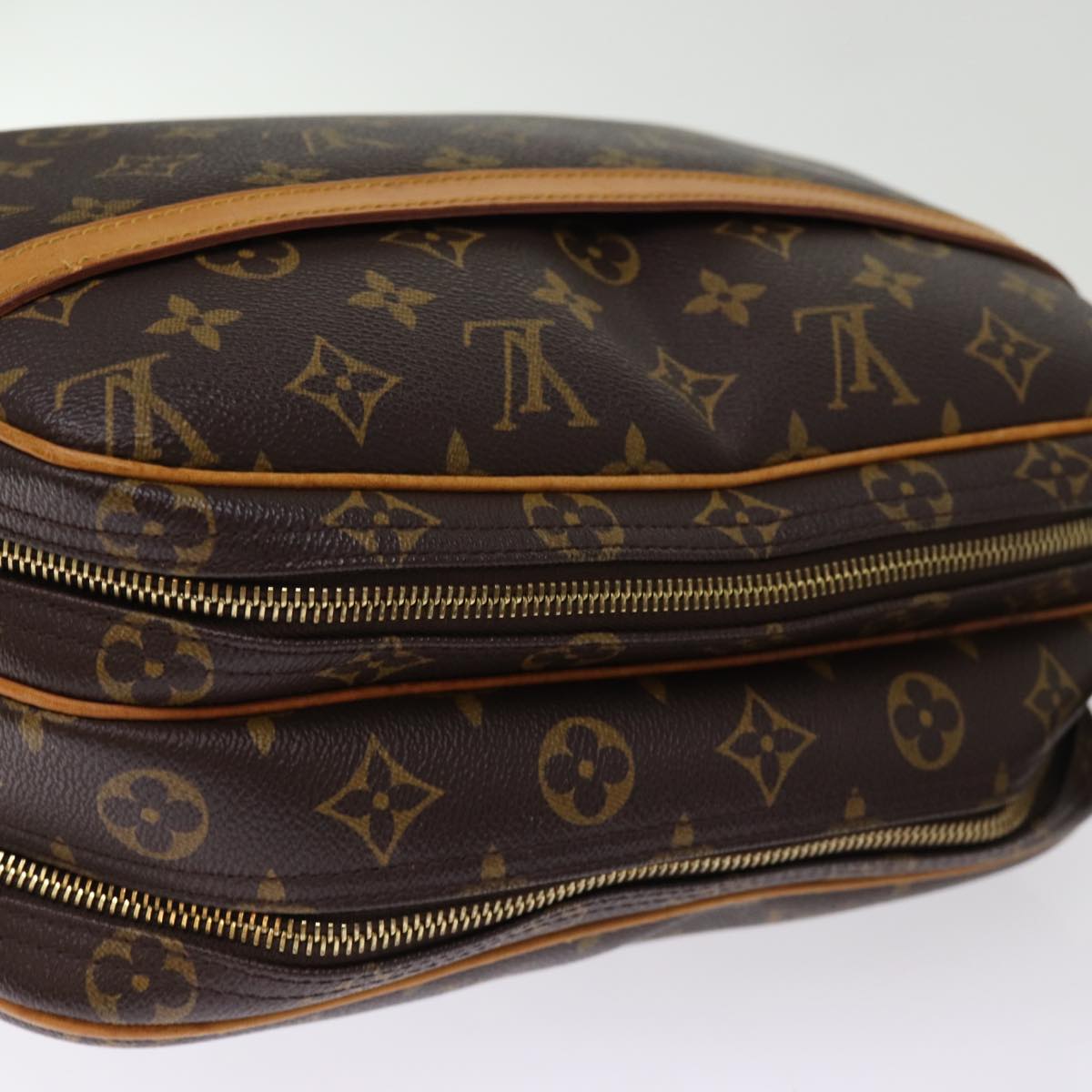 LOUIS VUITTON Monogram Reporter PM Shoulder Bag M45254 LV 74136