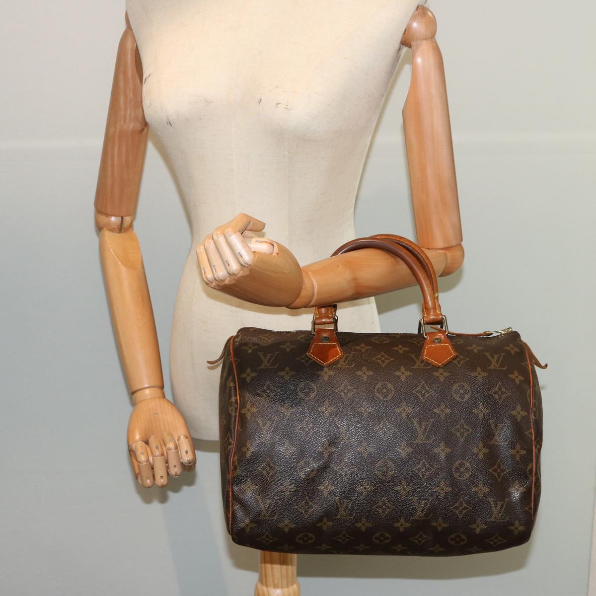 LOUIS VUITTON Monogram Speedy 30 Hand Bag M41526 LV 74171