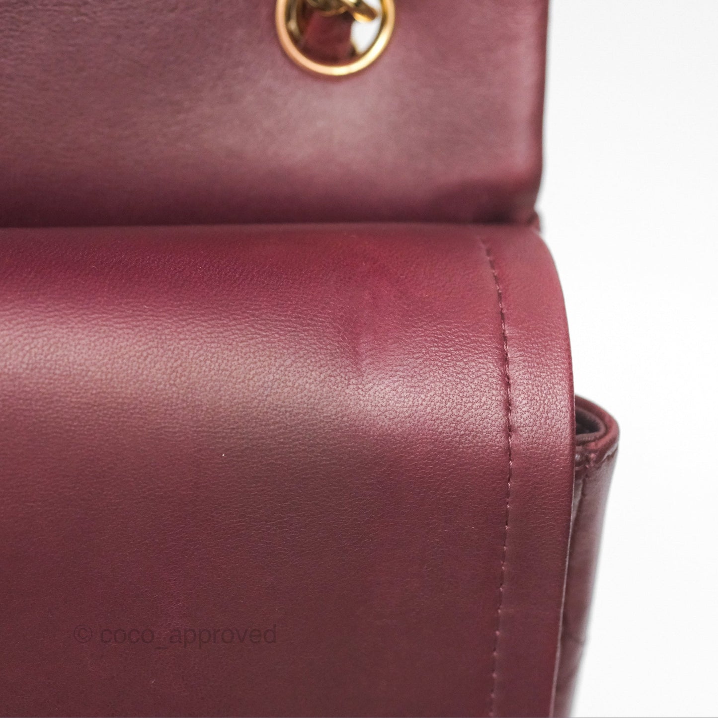 Chanel Jumbo Double Flap Burgundy Lambskin Gold Hardware