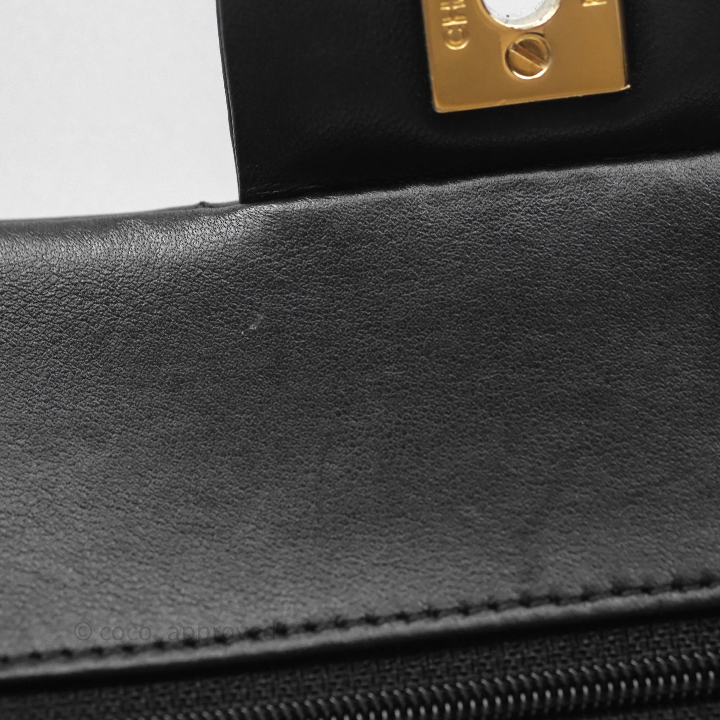 Chanel Small Classic Flap Quilted Black Lambskin Gold Hardware