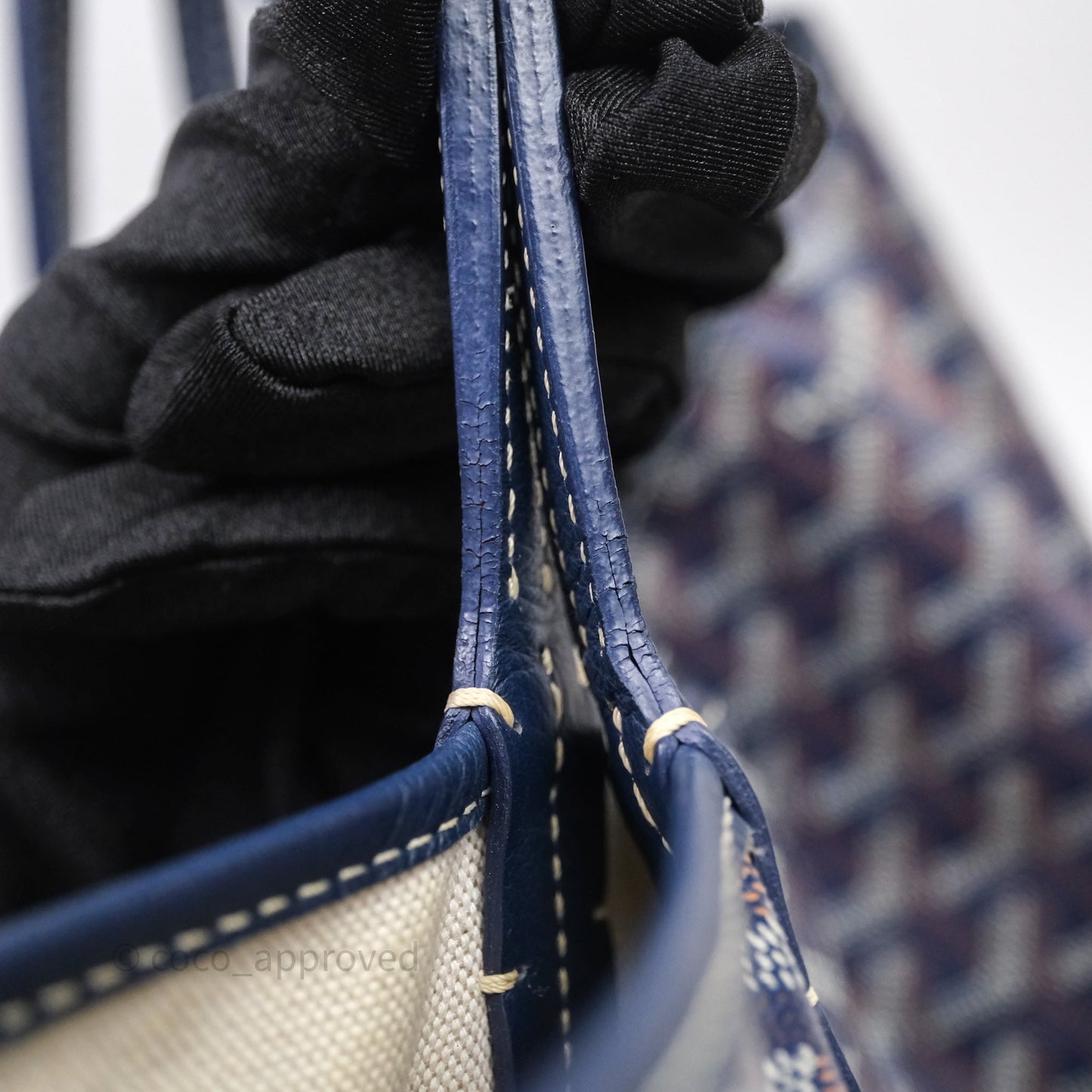 Goyard St Louis Tote PM Navy