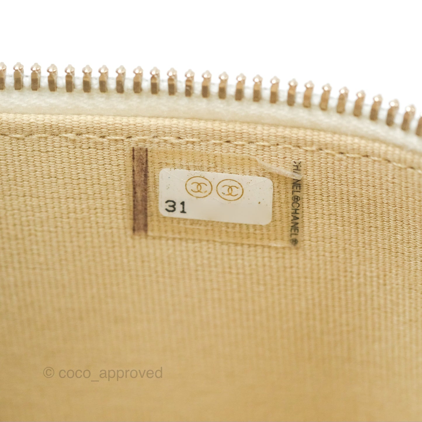 Chanel Mini Pearl Crush Vanity With Chain White Lambskin Gold Hardware