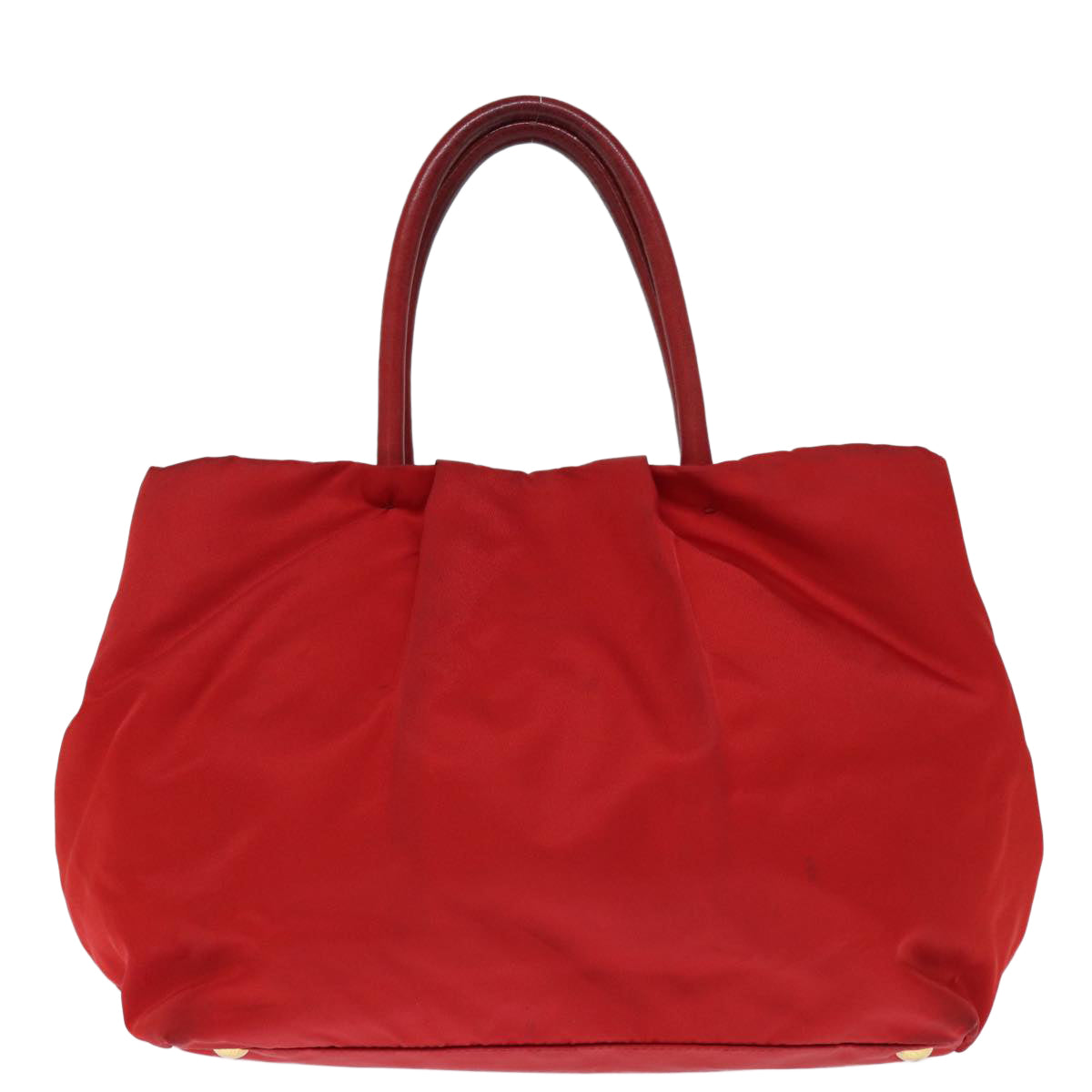 Luxury PradaRibbon Tote Bag Nylon Red 74203