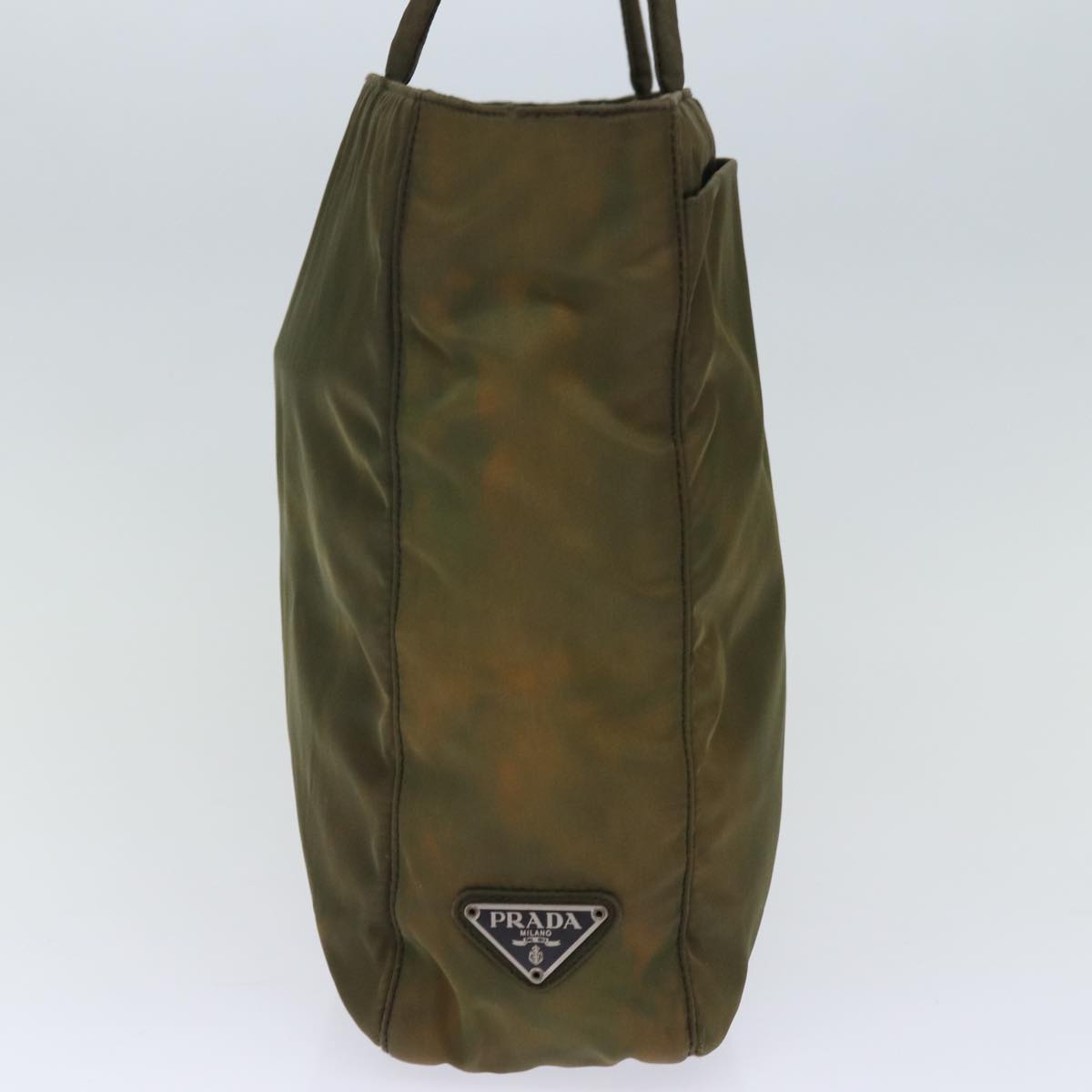 Luxury PradaTote Bag Nylon Khaki 74204