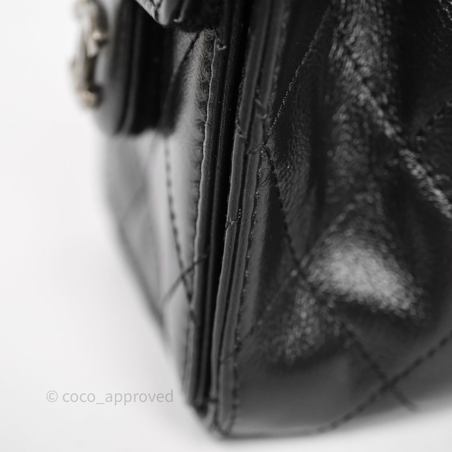 Chanel Mini 25 Black Bag Calfskin Mixed Hardware