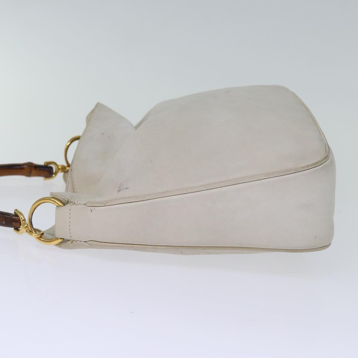 Luxury Gucci Trending 2025 Bamboo Shoulder Bag Leather 2way White 001 3444 1638  74231