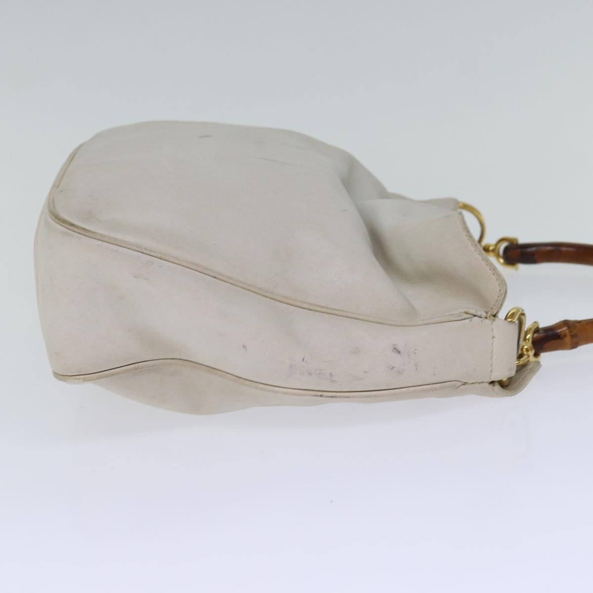 Luxury Gucci Trending 2025 Bamboo Shoulder Bag Leather 2way White 001 3444 1638  74231
