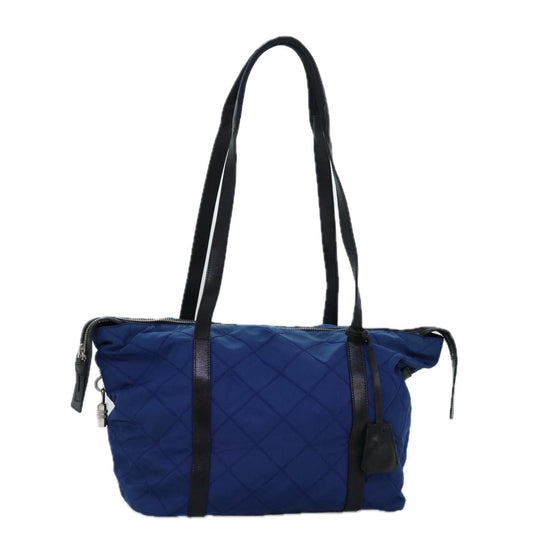 Luxury PradaTote Bag Nylon Blue 74236