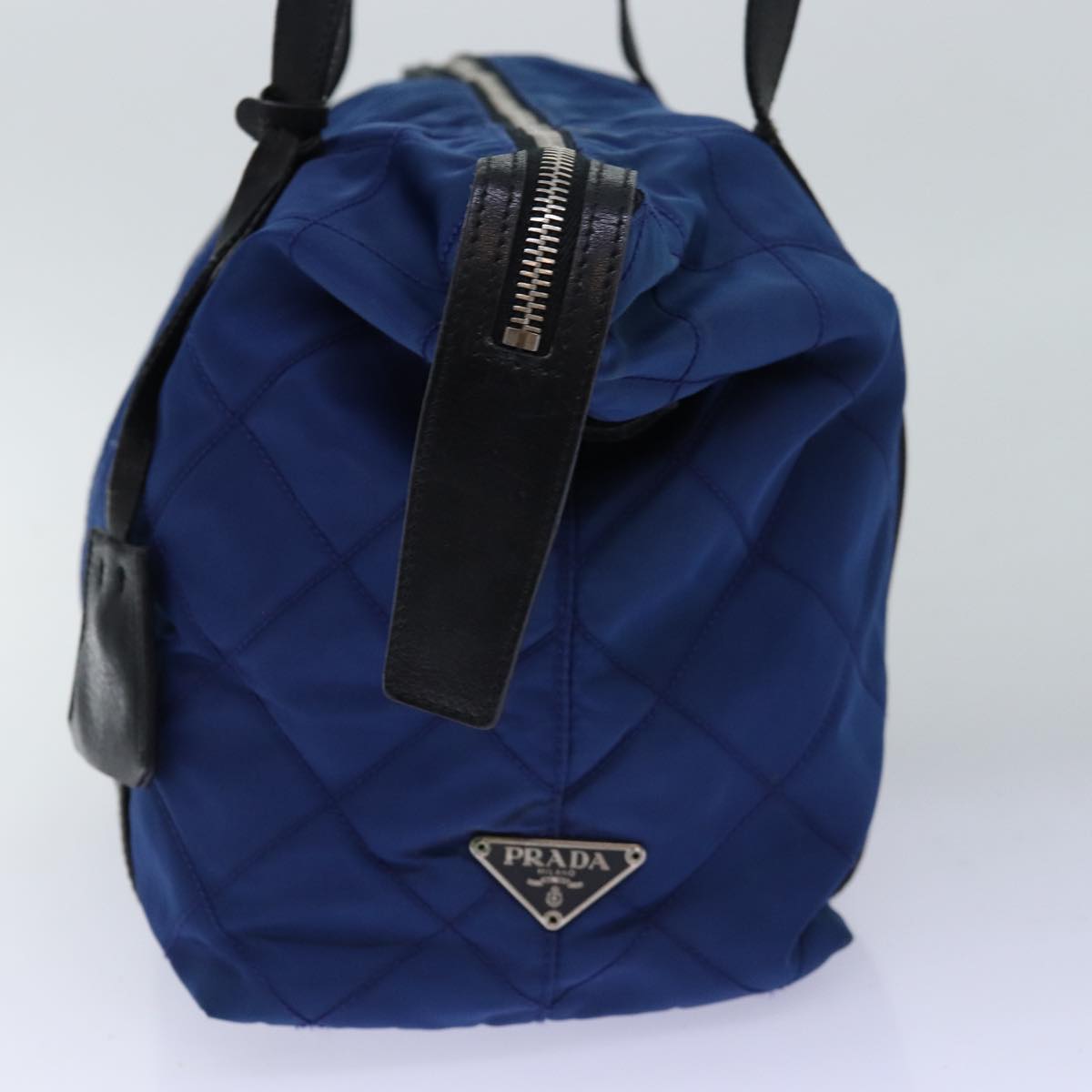 Luxury PradaTote Bag Nylon Blue 74236