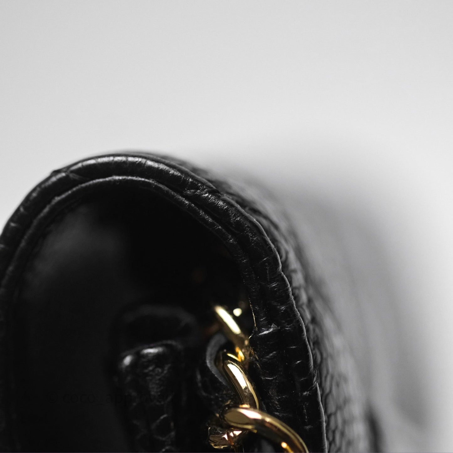 Chanel Quilted WOC Black Caviar Gold Hardware