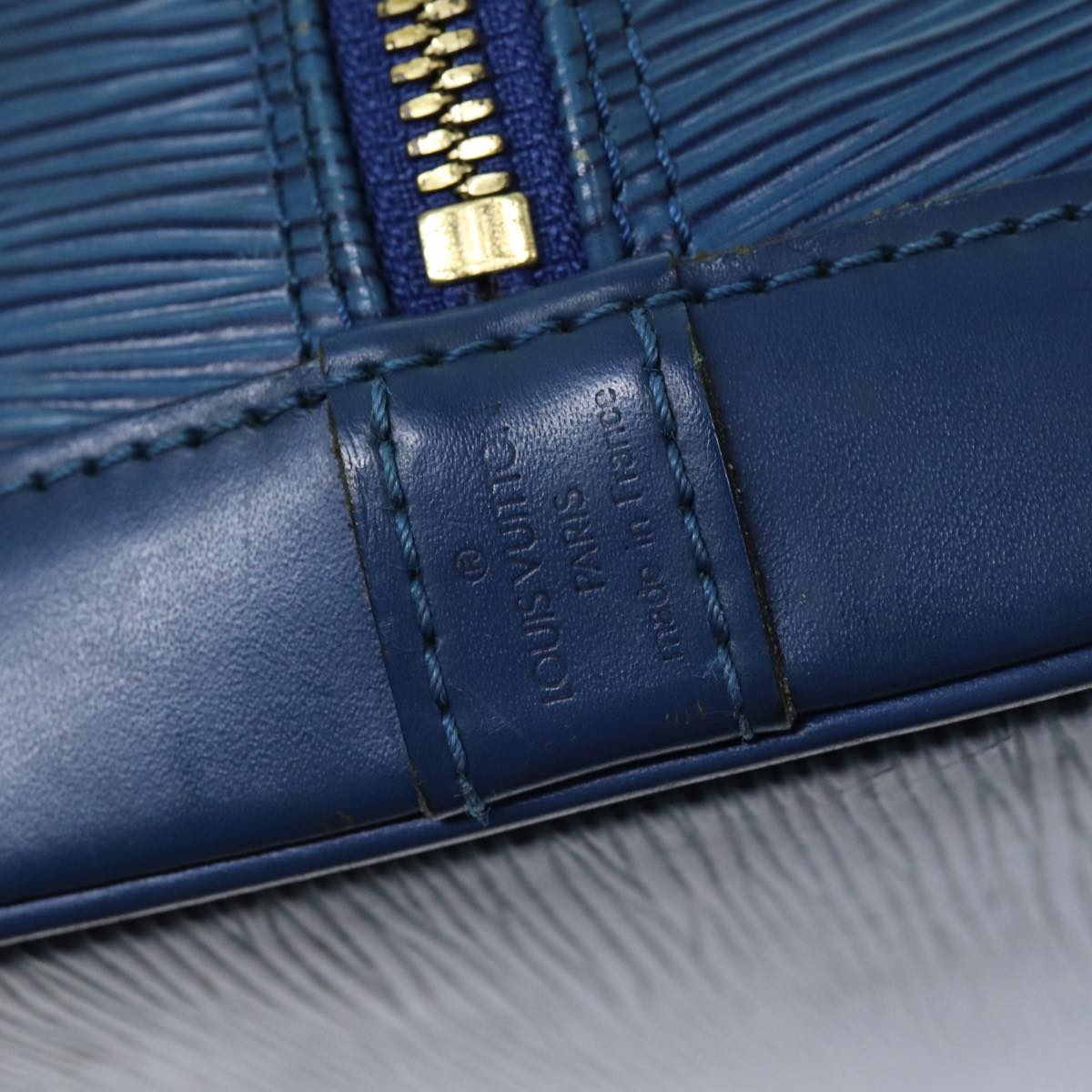 LOUIS VUITTON Epi Alma Hand Bag Toledo Blue M52145 LV 74269