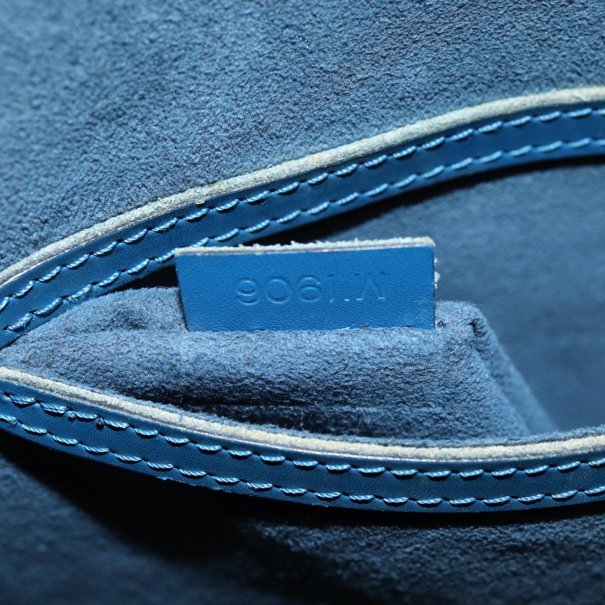 LOUIS VUITTON Epi Alma Hand Bag Toledo Blue M52145 LV 74269