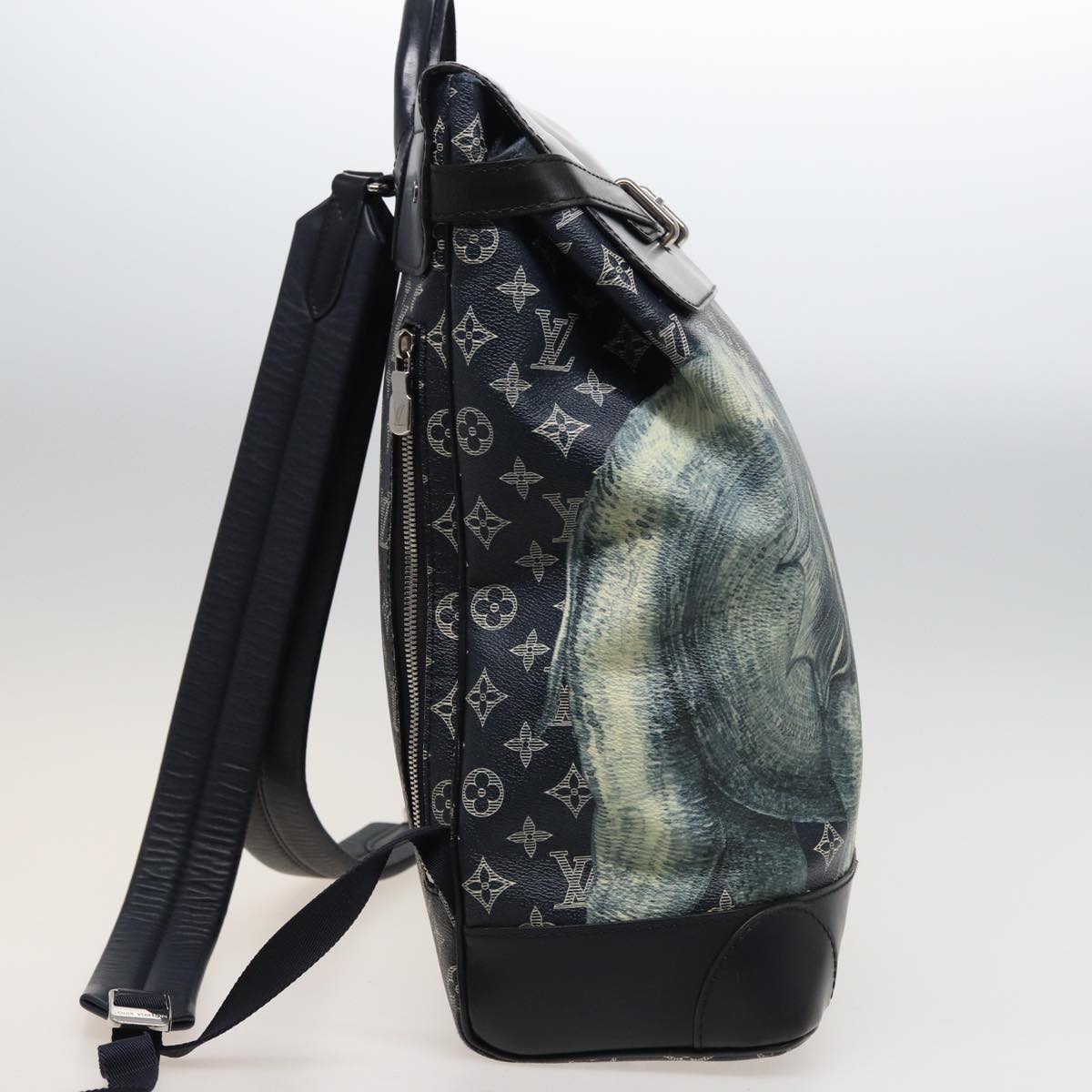 LOUIS VUITTON Monogram Savanna Steamer Backpack Black M54126 LV 74279SA