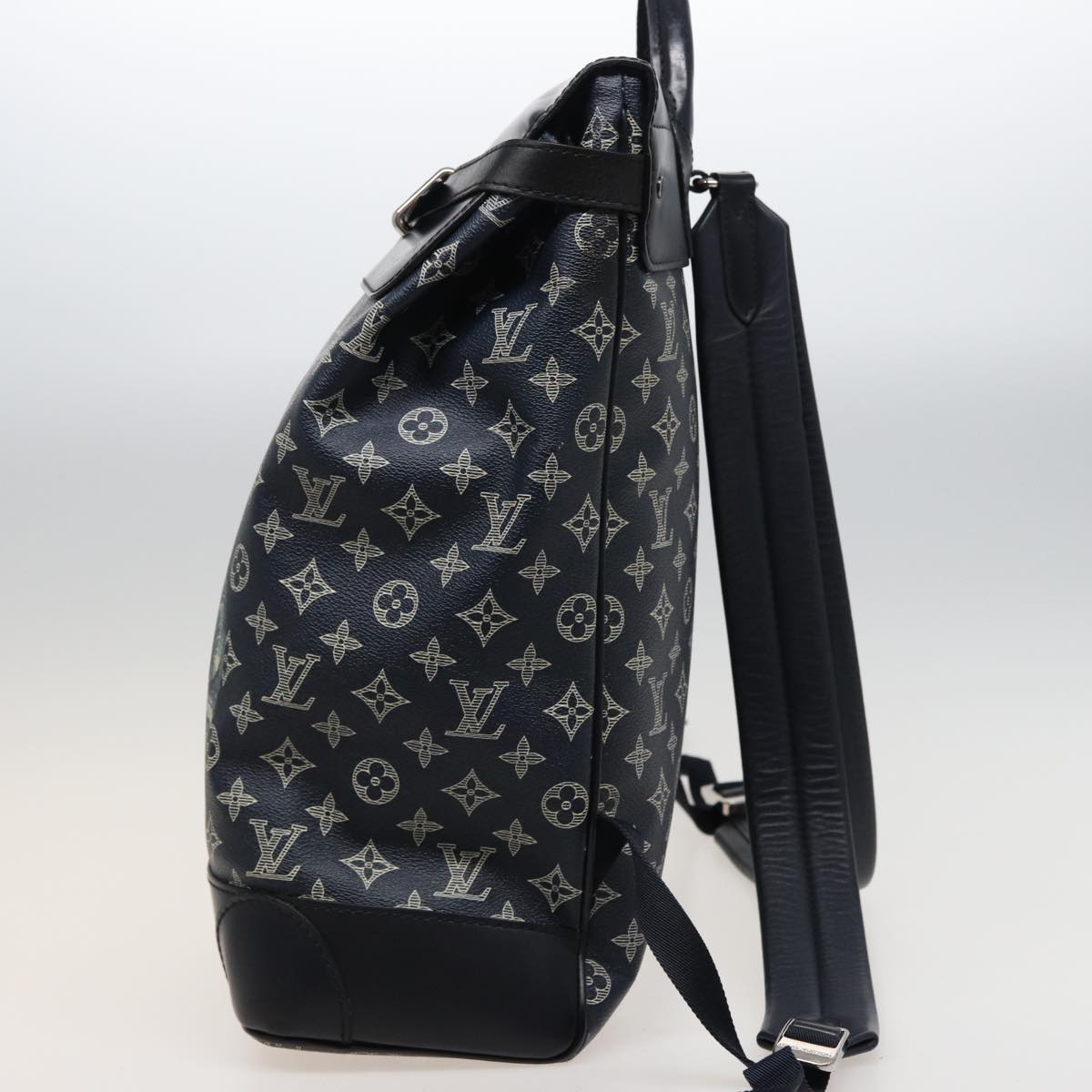 LOUIS VUITTON Monogram Savanna Steamer Backpack Black M54126 LV 74279SA