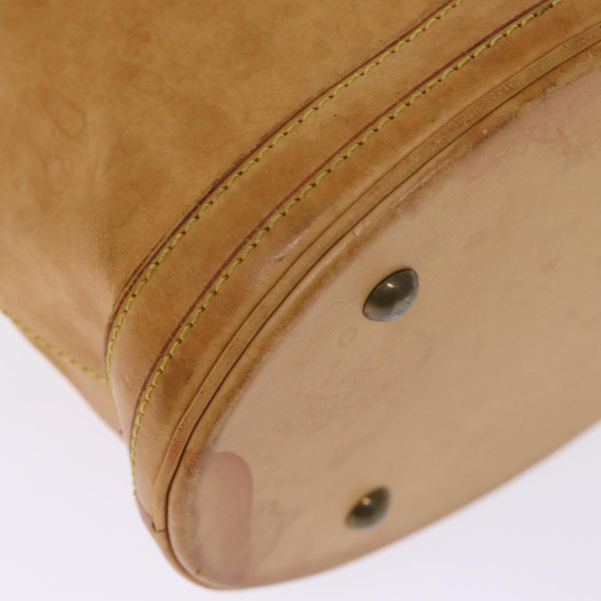 LOUIS VUITTON Nomad Leather Bucket PM Shoulder Bag Beige M85001 LV 74290