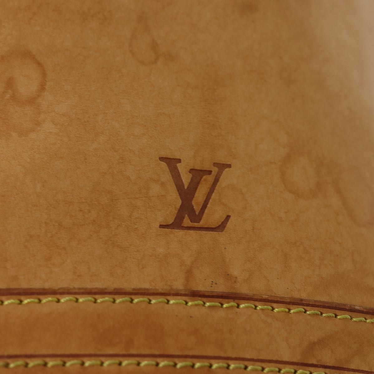 LOUIS VUITTON Nomad Leather Bucket PM Shoulder Bag Beige M85001 LV 74290