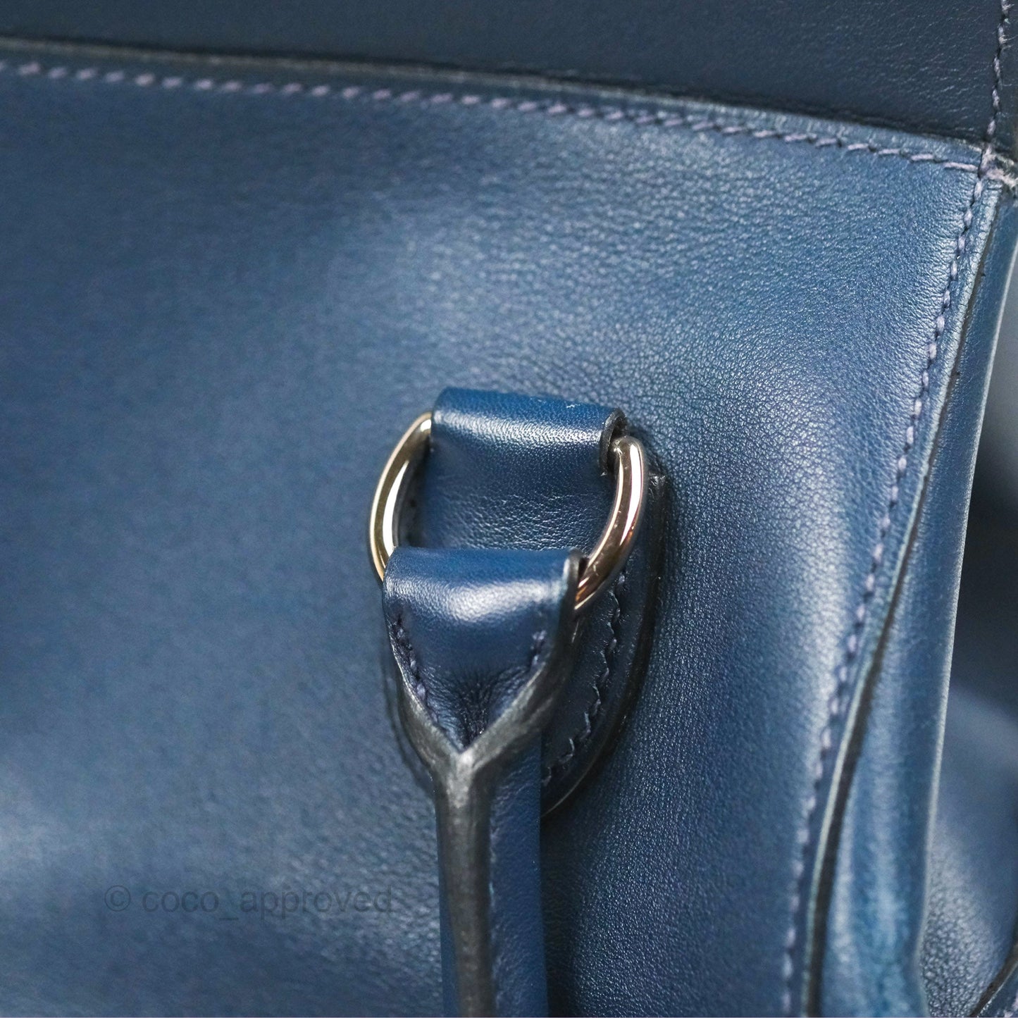 Hermès ToolBox 20 Navy Swift Palladium Hardware