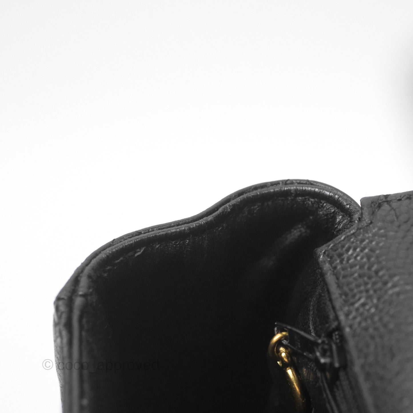 Chanel Vintage Jumbo Single Flap Black Caviar 24K Gold Hardware