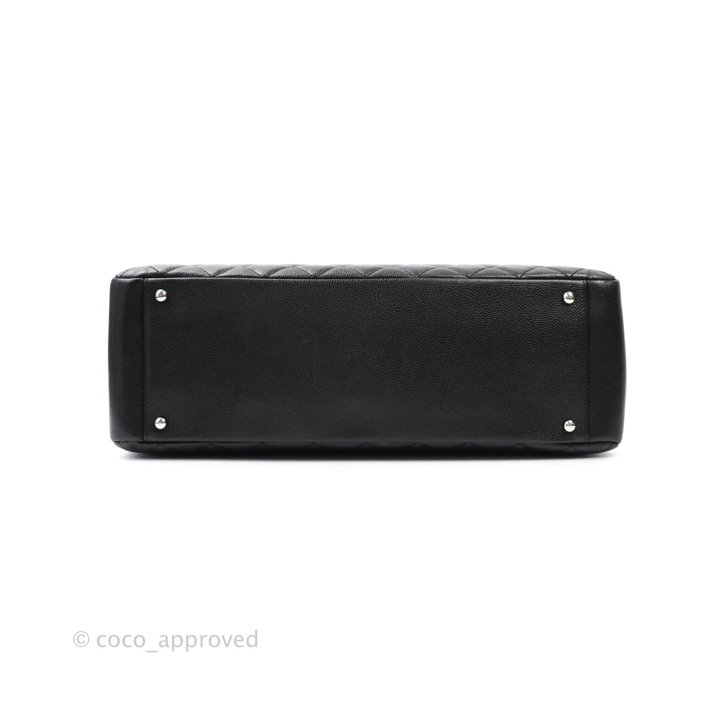 Chanel GST XL Black Caviar Silver Hardware