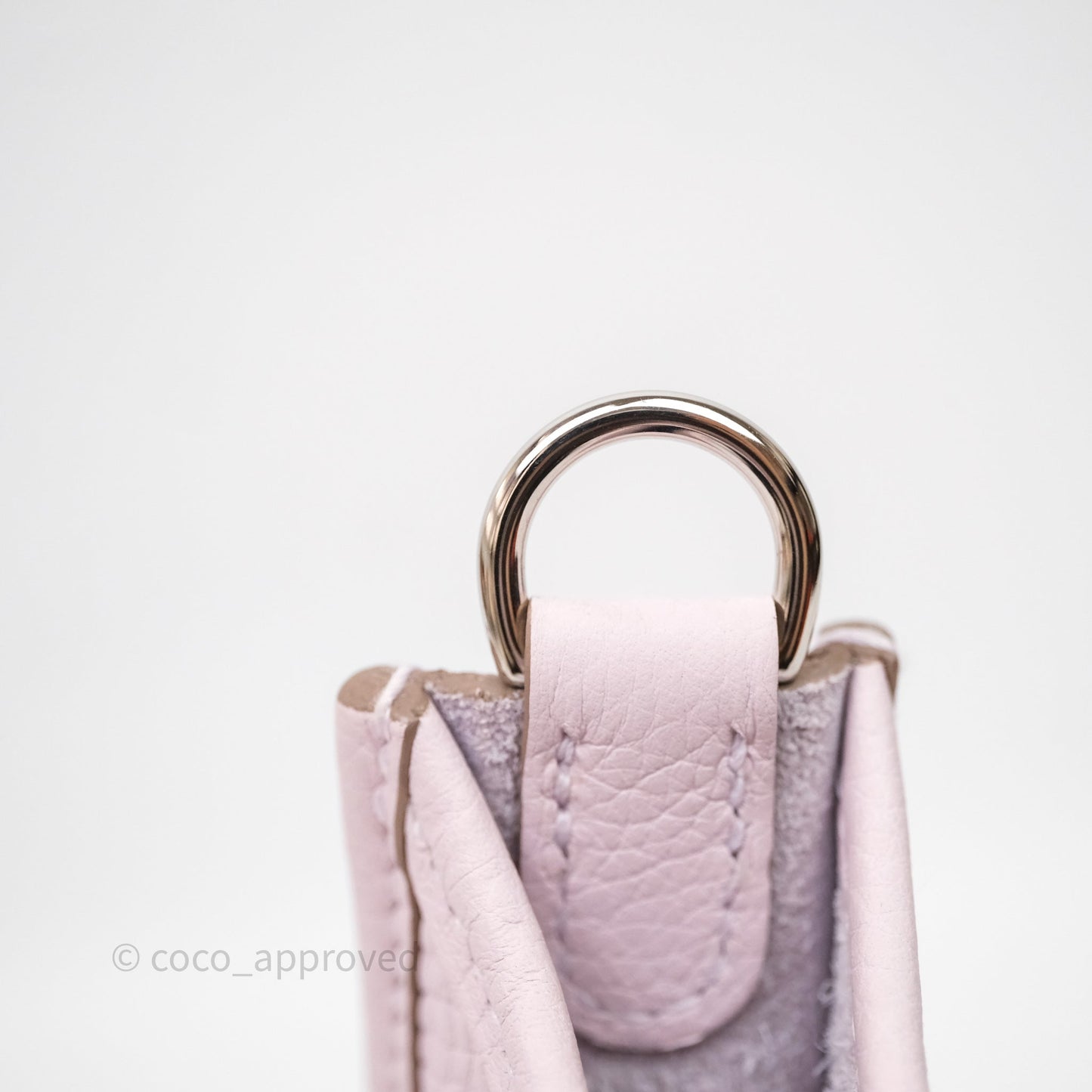 Hermes Mini Evelyne 16 Mauve Pâle 09 Clemence Palladium Hardware