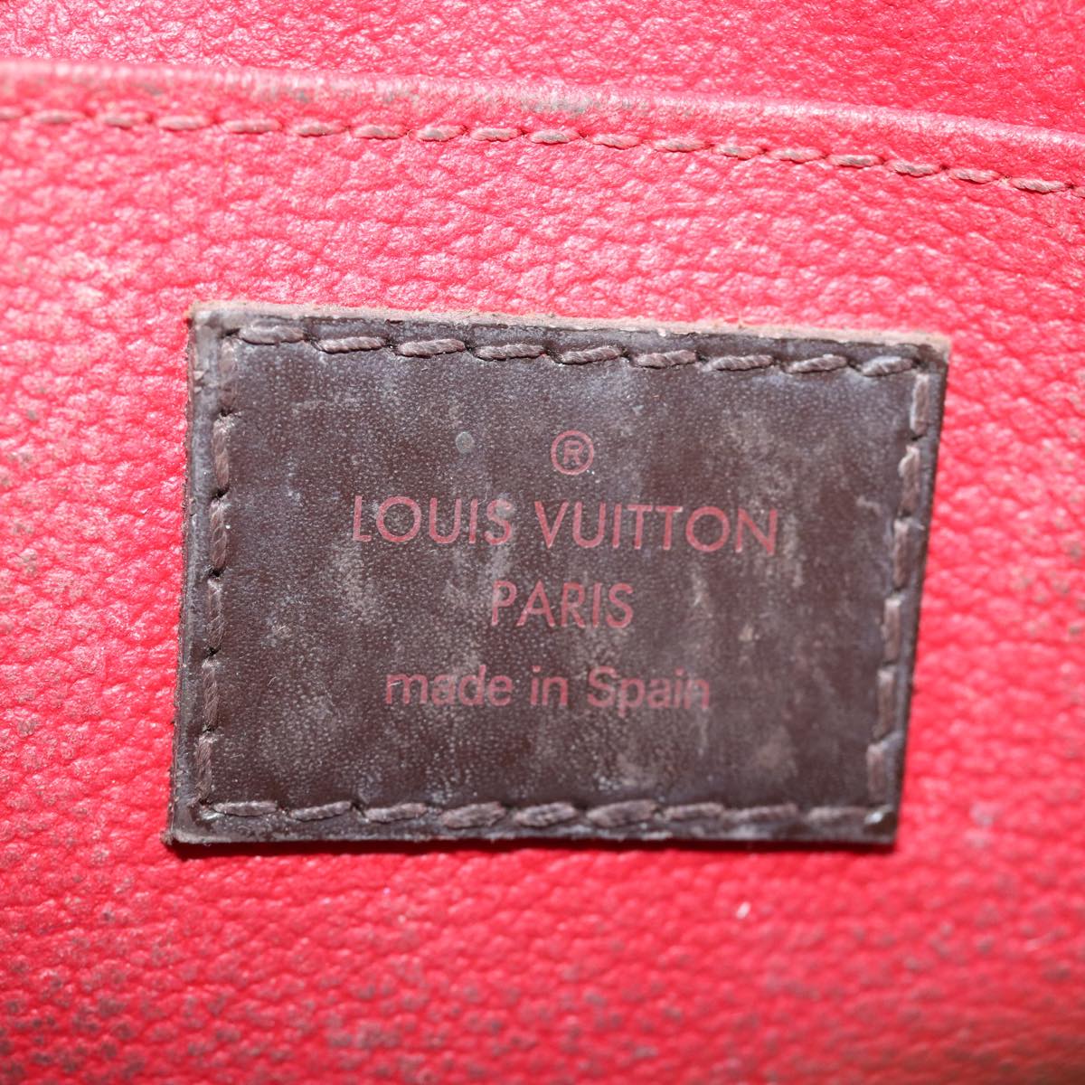 LOUIS VUITTON Damier Ebene Pochette Cosmetic PM Pouch N47516 LV 74333