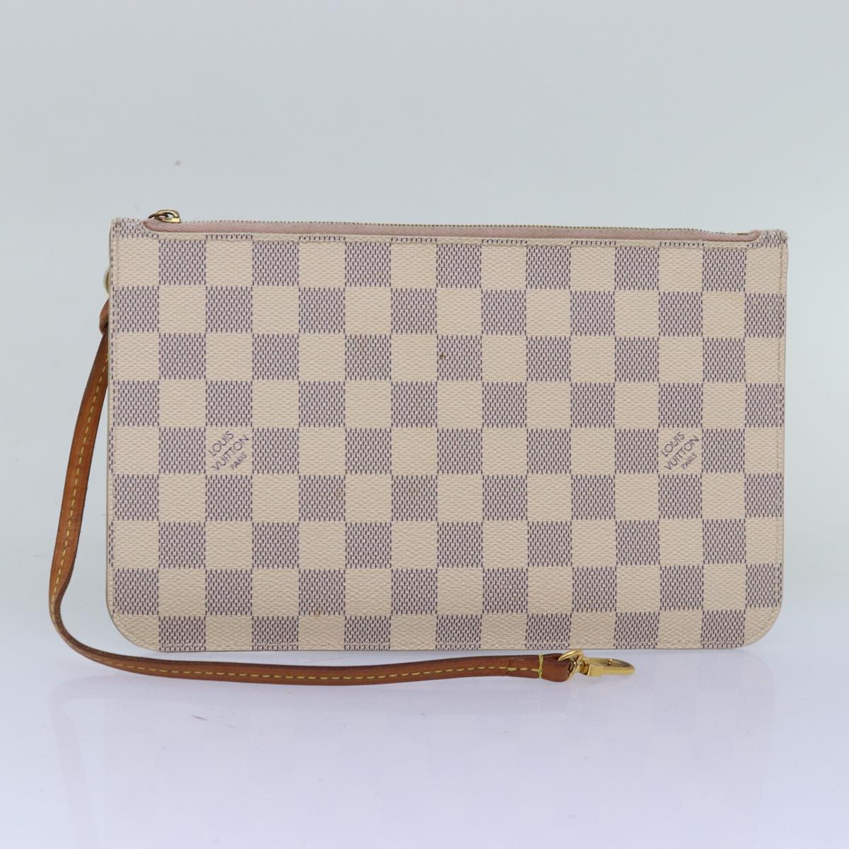 LOUIS VUITTON Damier Azur Neverfull MM Tote Bag N41605 LV 74335