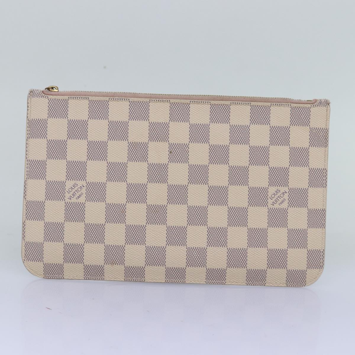 LOUIS VUITTON Damier Azur Neverfull MM Tote Bag N41605 LV 74335