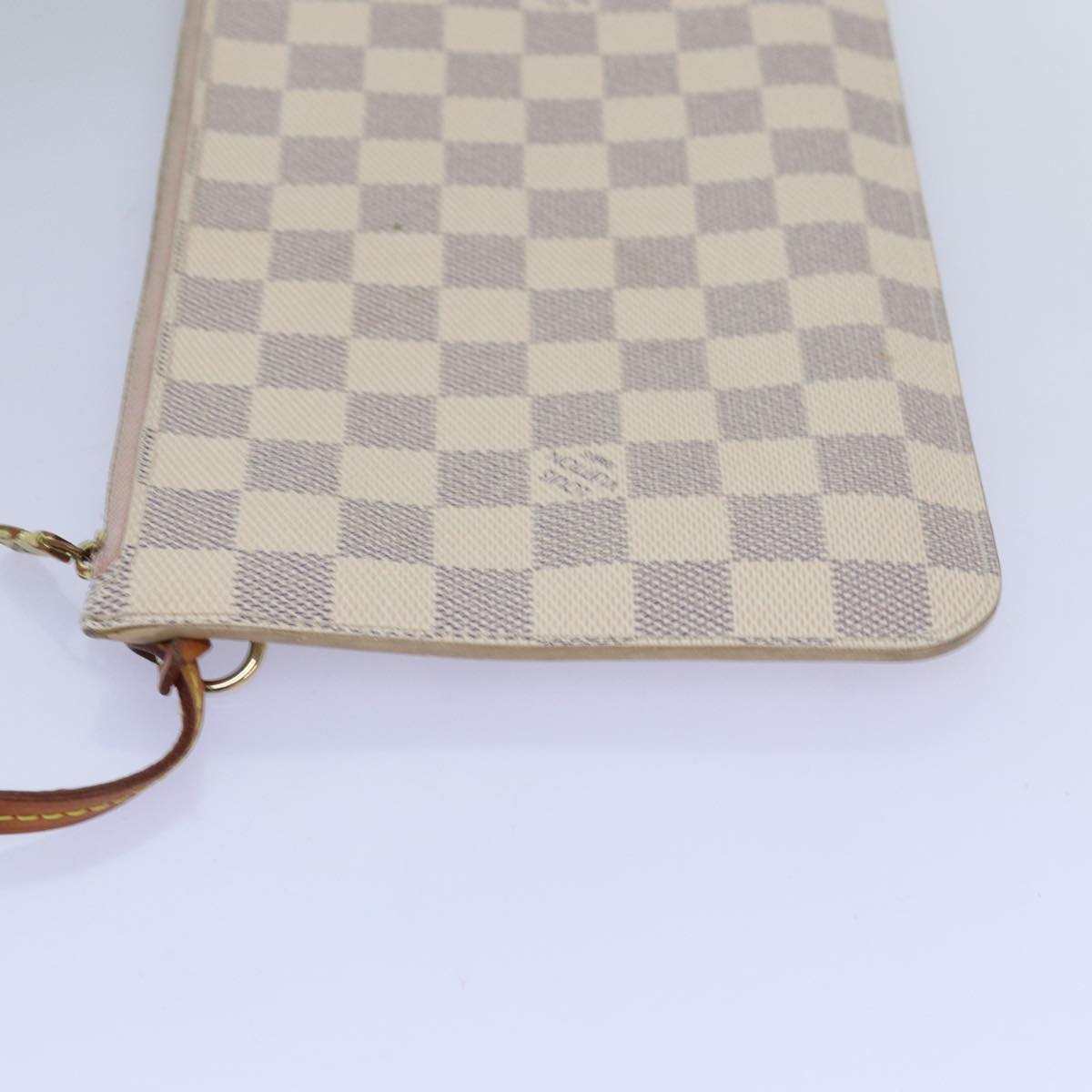 LOUIS VUITTON Damier Azur Neverfull MM Tote Bag N41605 LV 74335