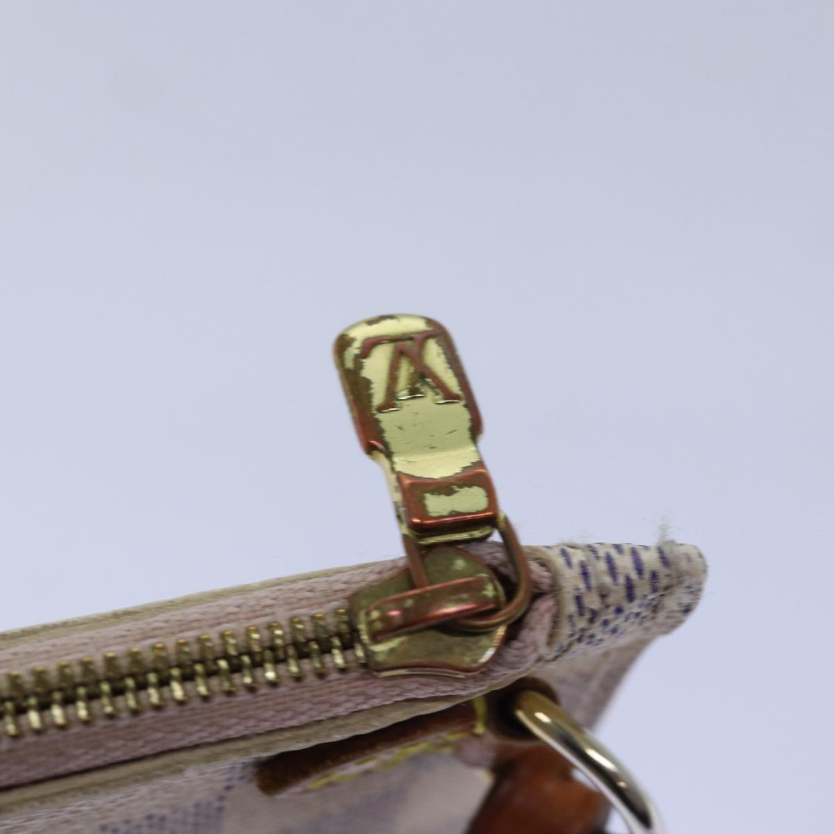 LOUIS VUITTON Damier Azur Neverfull MM Tote Bag N41605 LV 74335