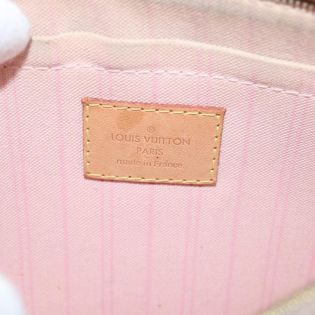 LOUIS VUITTON Damier Azur Neverfull MM Tote Bag N41605 LV 74335