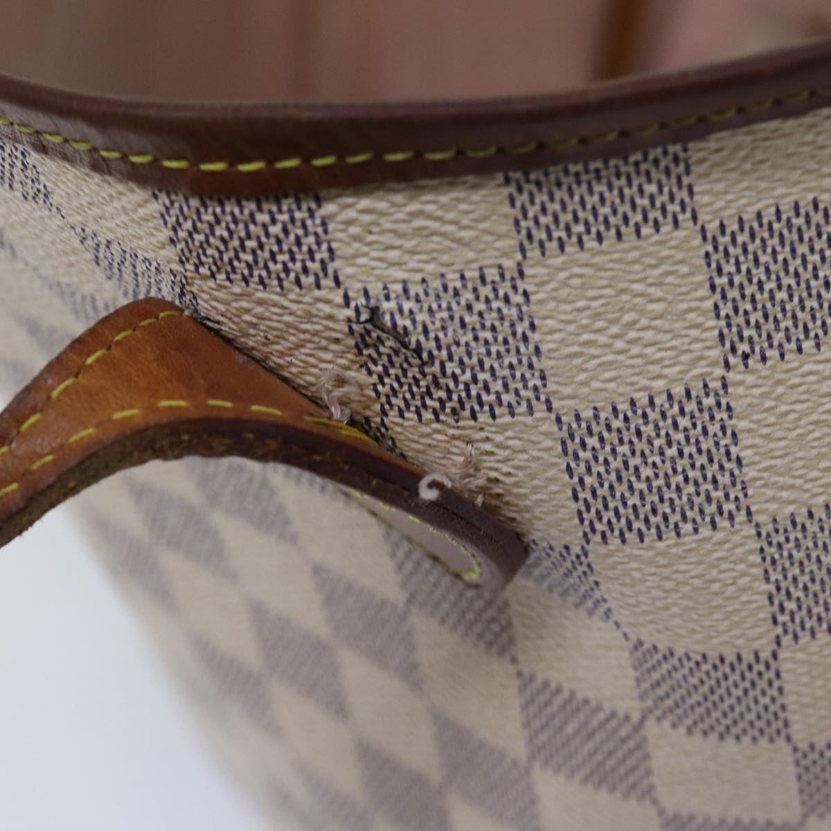 LOUIS VUITTON Damier Azur Neverfull MM Tote Bag N41605 LV 74335