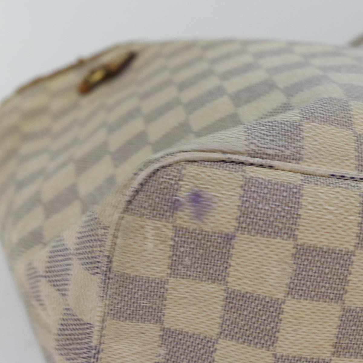 LOUIS VUITTON Damier Azur Neverfull MM Tote Bag N41605 LV 74336