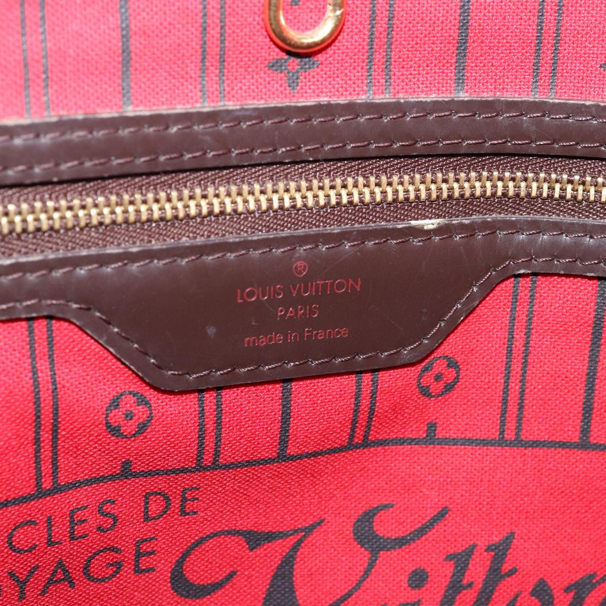 LOUIS VUITTON Damier Ebene Neverfull GM Tote Bag N51106 LV 74337