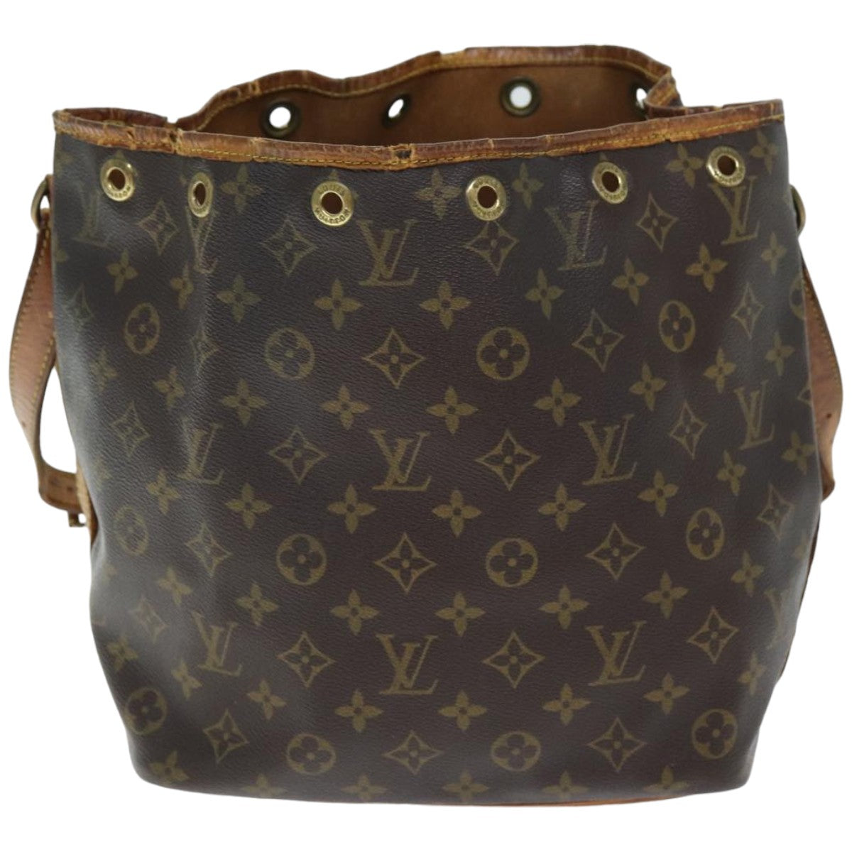 LOUIS VUITTON Monogram Petit Noe Shoulder Bag M42226 LV 74343