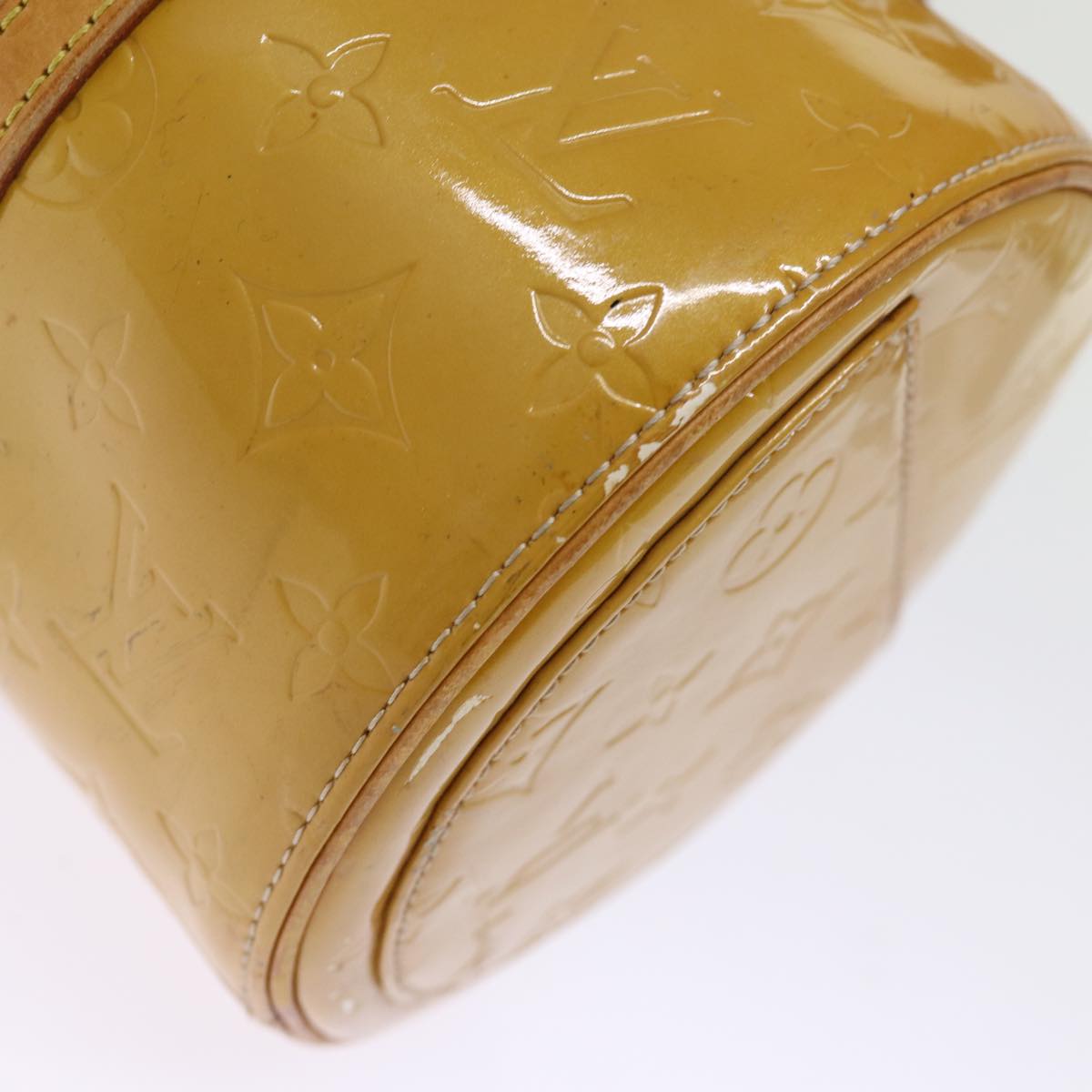 LOUIS VUITTON Monogram Vernis Bedford Hand Bag Beige M91006 LV 74366