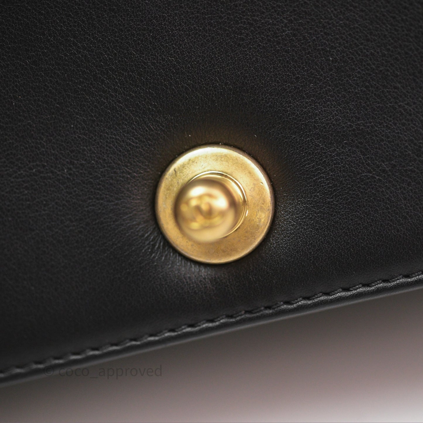 Chanel Small Boy Black Lambskin Aged Gold Hardware