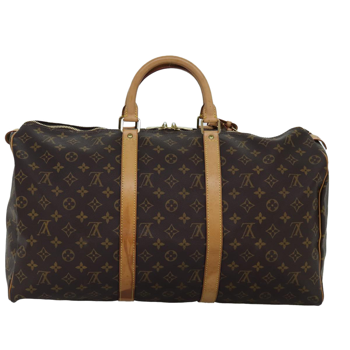 LOUIS VUITTON Monogram Keepall 50 Boston Bag M41426 LV 74371