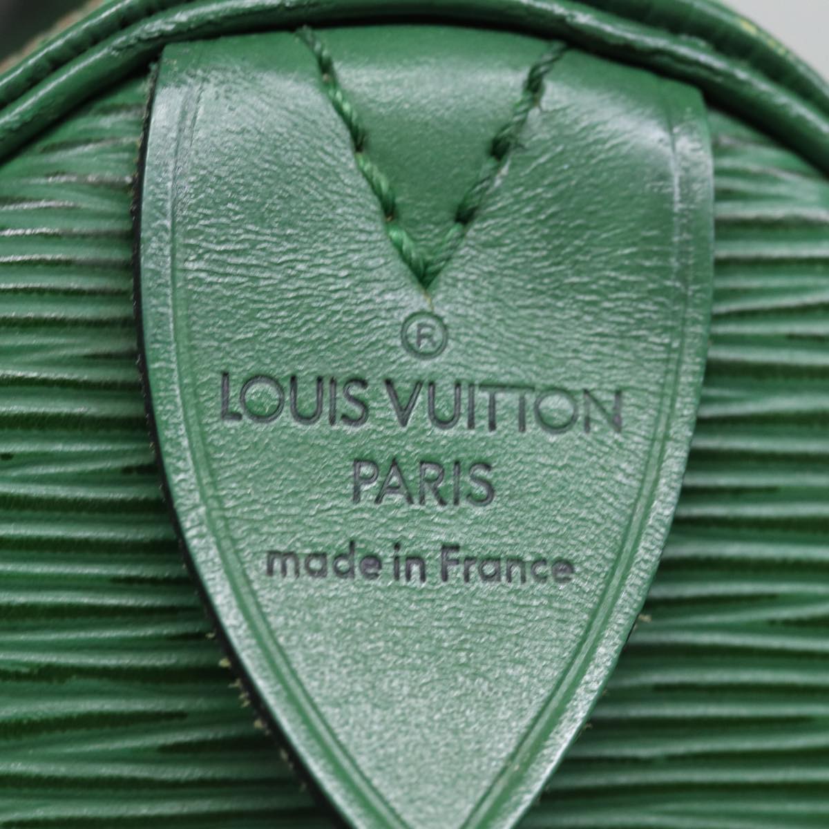 LOUIS VUITTON Epi Speedy 35 Hand Bag Borneo Green M42994 LV 74383