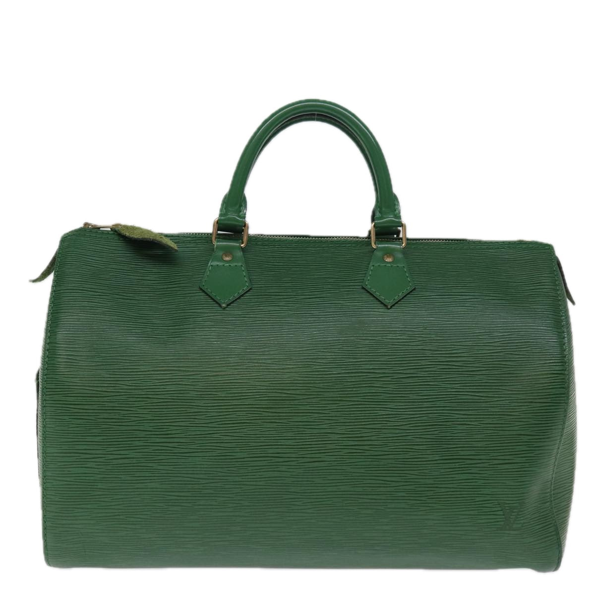 LOUIS VUITTON Epi Speedy 35 Hand Bag Borneo Green M42994 LV 74383