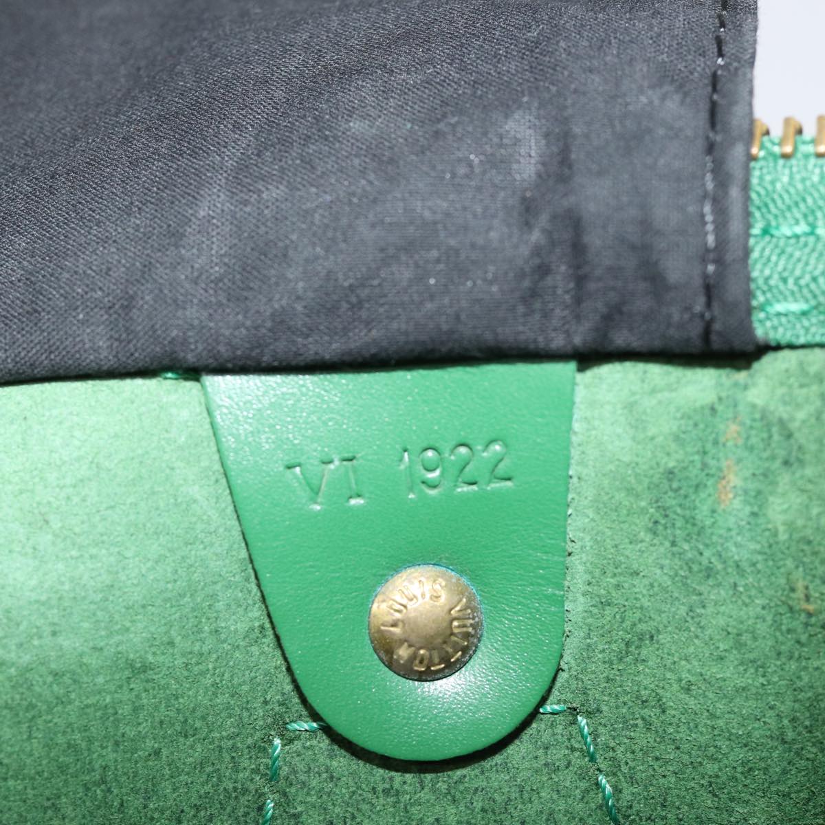 LOUIS VUITTON Epi Speedy 35 Hand Bag Borneo Green M42994 LV 74383