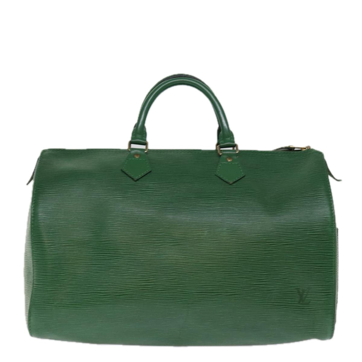 LOUIS VUITTON Epi Speedy 35 Hand Bag Borneo Green M42994 LV 74383