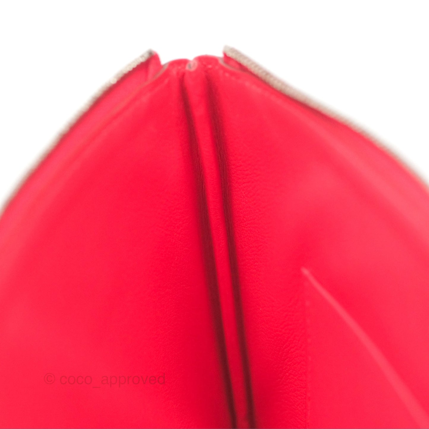 Hermès Carre Pocket Long Pouch Swift Rouge De Cœur / Alezan / Rouge De Cœur