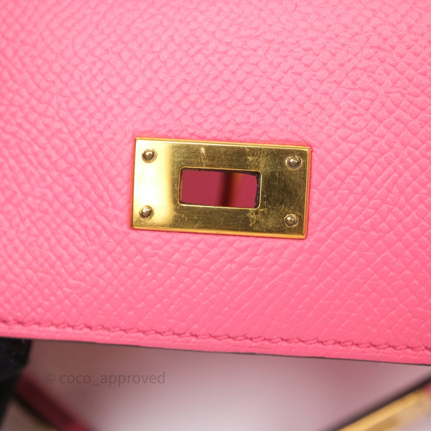 Hermès Kelly Depliant Medium Wallet Rose Epsom Gold Hardware