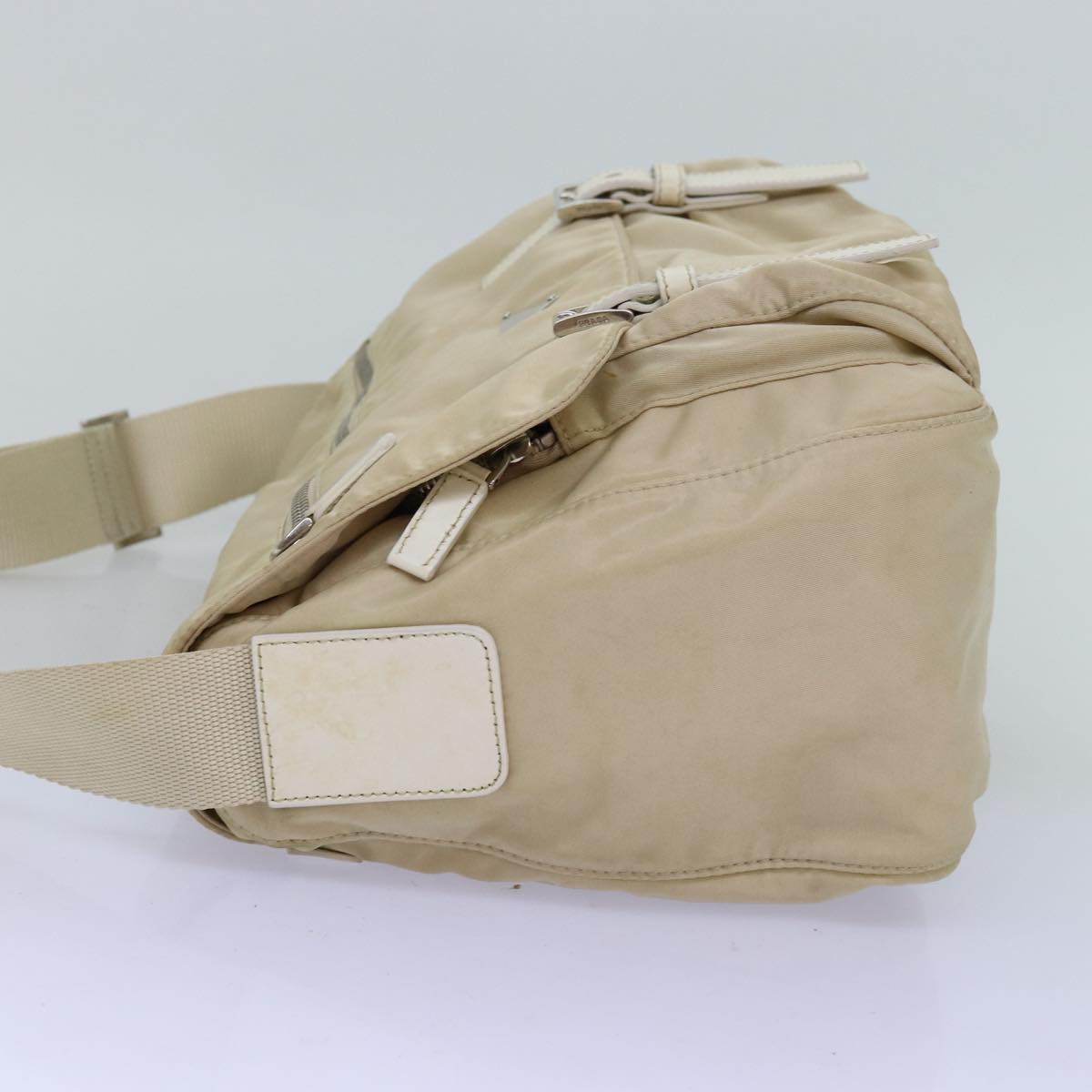 Luxury PradaShoulder Bag Nylon Beige 74401