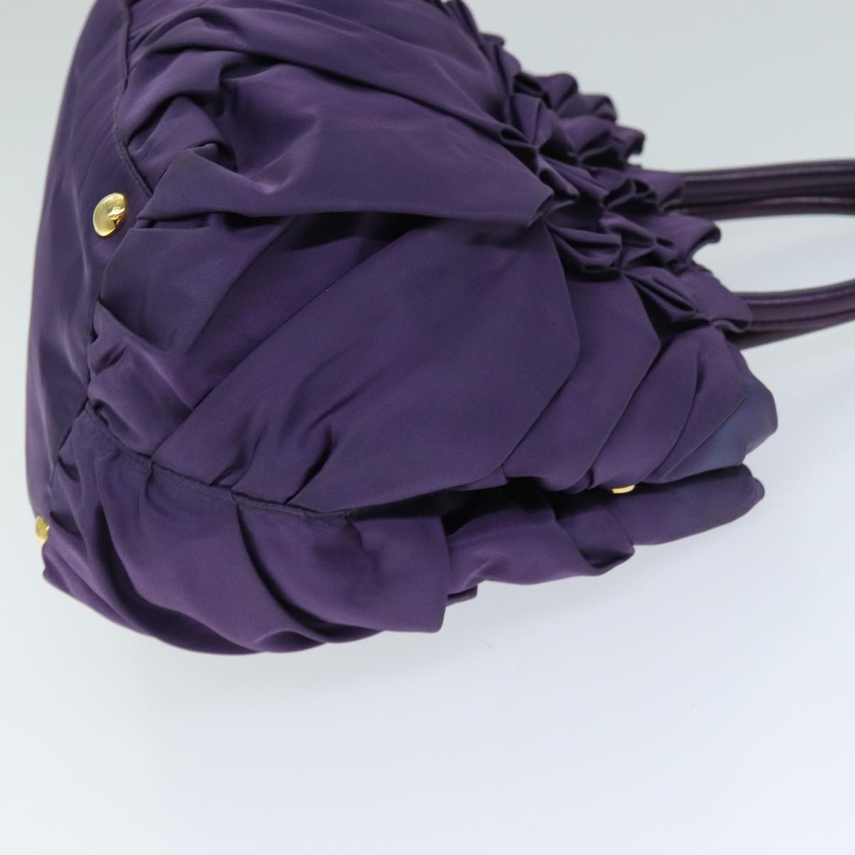 Luxury PradaHand Bag Nylon Purple 74403